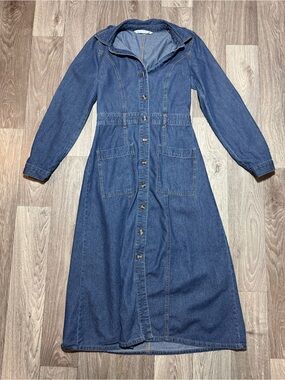 given kale denim dress Given kale denim dress